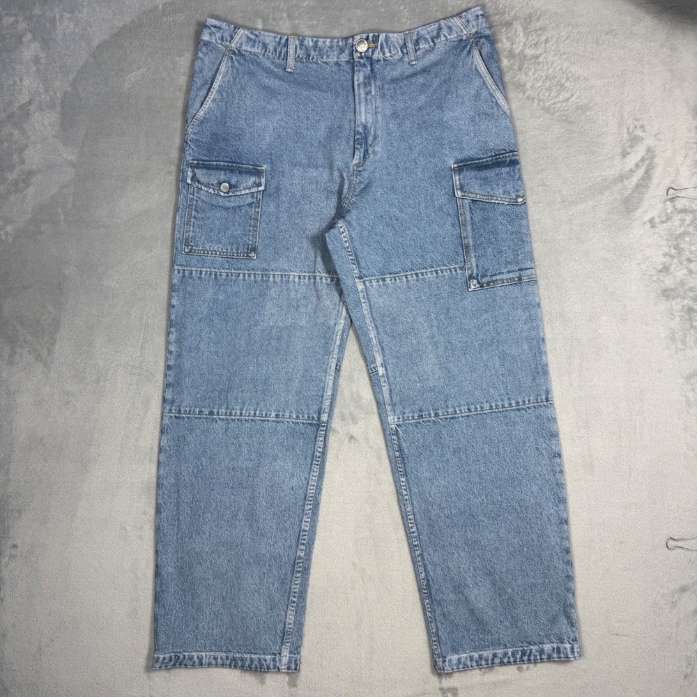 rag & bone miramar Nora cargo pant sweat pant Light Blue Women's Jeans 31 - Picture 3 of 16